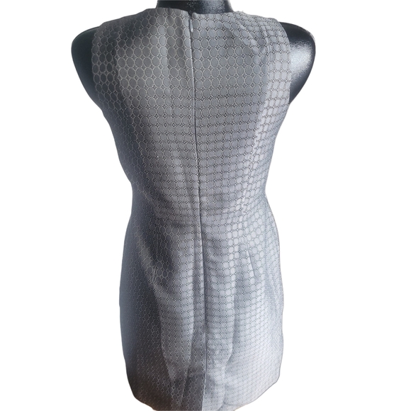 Banana Republic Gray Patterned Sleeveless Sheath Business Office Dress 2P - Picture 6 of 7